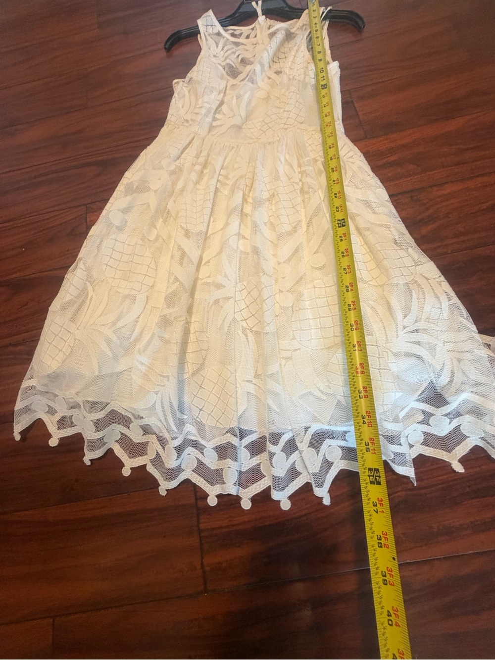 Maeve Cream Lace Midi Dress - Picture 4 of 9
